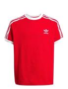 Adidas Originals 3 Stripe Tee Röd
