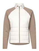 PUMA Golf W Cloudspun Fleece Hybrid Jacket Kräm