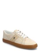 Lauren Ralph Lauren Janson Ii Suede & Nappa Leather Sneaker Beige