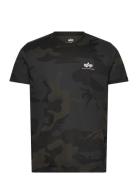 Alpha Industries Backprint T Camo Svart