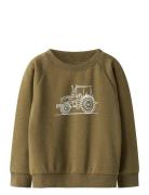 Name It Nmmvion Ls Nreg Sweat Unb Khaki Green
