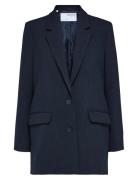 Selected Slfrita Ls Relaxed Blazer D Sap Mel Noos Marinblå