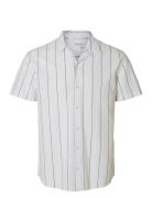 Selected Slhrelaxsun Shirt Ss Resort Vit