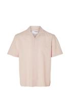 Selected Slhrelaxsun Shirt Ss Resort Rosa