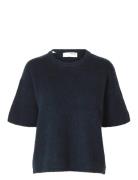Selected Slfmaline-Liliana 2/4 Knit O-Neck Noos Svart