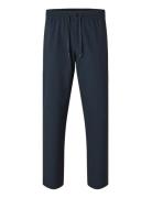 Selected Slh196-Straight Robert String Pant Noos Blå