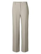 Selected Slfrita Mw Wide Pant Mel Noos Beige