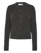 Selected Slfsia Ras Ls Knit Cardigan Noos Grå