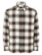 Selected Slhregowen-Grindle Check Shirt Ls Brun