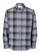 Selected Slhregowen-Grindle Check Shirt Ls Blå