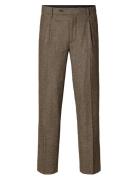 Selected Slh196-Straight Alberto Wool Pant Brun