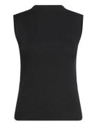 Selected Slflura Lurex Sl Knit High Neck Svart