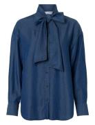 Selected Slfjanna Ls Relaxed Chambray Shirt B Blå
