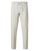 Selected Slh196-Straight Leroy Linen Bld Pnt Noos Vit