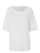 Selected Slfvilja Linen Ss Tee Vit