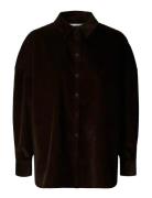 Selected Slfruna Corduroy Shirt Brun