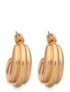 Mango Embossed Hoop Earrings Guld