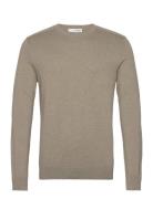 Selected Slhberg Crew Neck Noos Khaki Green