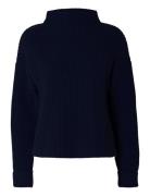 Selected Slfselma Ls Knit Pullover Noos Marinblå