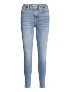 Selected Slfsophia Mw Skinny Mid Blue Jean U Noos Blå
