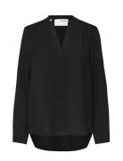 Selected Slfmivia Ls Top B Noos Svart