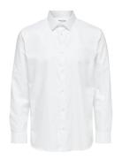 Selected Slhregethan Shirt Ls Classic Noos Vit