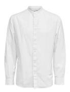 Selected Slhregsun Shirt Ls Band Vit