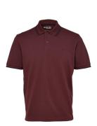 Selected Slhdante Sport Ss Polo Noos Burgundy