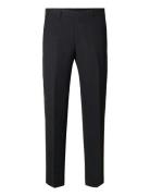 Selected Slhslim-Oasis Linen Trs Noos Svart