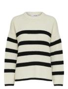 Selected Slfbloomie Ls Knit O-Neck Noos Kräm
