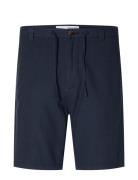 Selected Slhregular-Brody Linen Shorts Marinblå