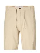 Selected Slhregular-Brody Linen Shorts Noos Kräm