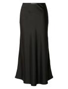 Selected Slflena Hw Midi Skirt Svart