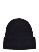 Selected Slfmaline Lano Knit Beanie Noos Svart