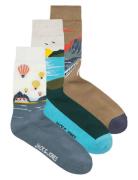 Jack & J S Jacairballoon Landscape Socks 3 Pack Multi/patterned