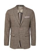 Selected Slhslim-Oasis Linen Blz Noos Beige