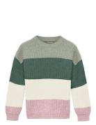 Kids Only Kmgsandy L/S Stripe Pullover Knt Grön