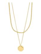 Pilgrim Declan Necklace 2-In-1 Set, Gold-Plated Guld