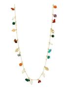 Pilgrim Between Necklace Gold-Plated Multi/patterned
