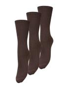 Becksöndergaard Telma Solid Sock 3 Pack Brun