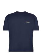 Woodbird Wbbaine Fish Tee Marinblå