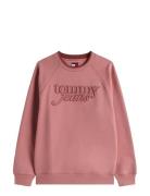 Tommy Jeans Tjw Rlx Script Crew Ext Rosa