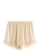 Lindex Shorts Lace Satin Gul