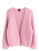Lindex Stickad Cardigan Rosa