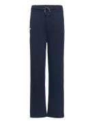 Mango Cotton Joggers With Elastic Waist Marinblå