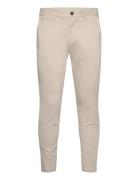 Mango Prato Cropped Tapered Chino Trousers Beige