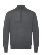 Mango 100% Wool Sweater With Perkins Neck Grå