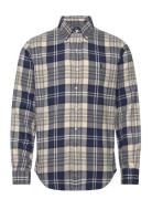 Polo Ralph Lauren Custom Fit Plaid Brushed Flannel Shirt Blå