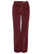 NOISY MAY Nmyolanda Nw Wide Leg Corduroy Noos Burgundy