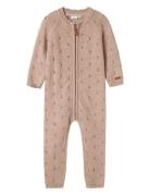 Name It Nmfwrilla Wool Ls Knit Suit Rosa